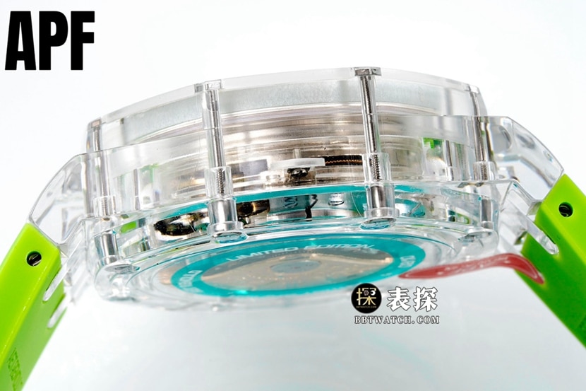 APF Offshore Audemars Piguet1:1replica watch game cube green rubber model side live photo