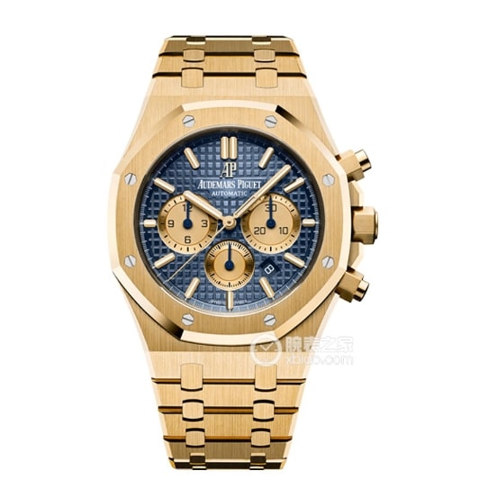 IPF Offshore Audemars Piguet collectible watches Blue Plate Gold Steel Strap Model 26331BA.OO.1220BA.01