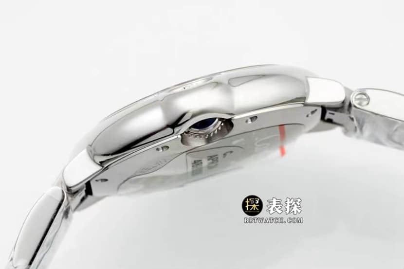AF blue balloon Cartier1:1replica watch silver gray plate steel bracelet model WSBB0044side live photo