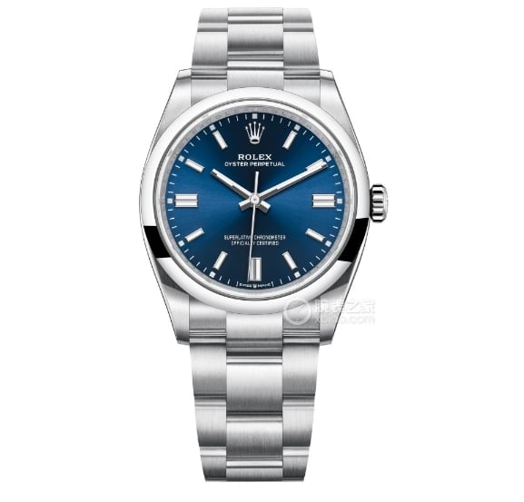 EW Oyster Perpetual Rolex collectible watches Blue Plate 31MM Steel Strap Model m277200-0003