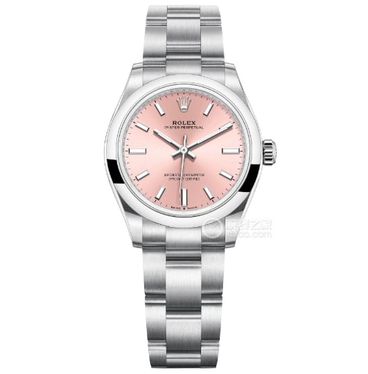 EW Oyster Perpetual Rolex collectible watches Candy Pink Plate 31MM Steel Strap Model m277200-0009