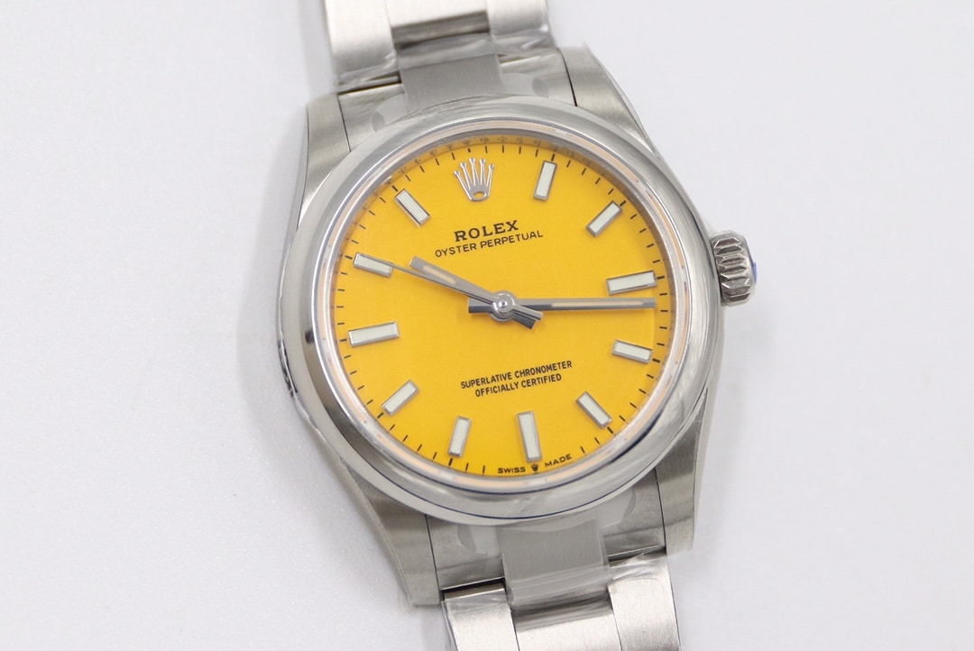 Rolex classic watch, ew Oyster Perpetual watch, front live photo