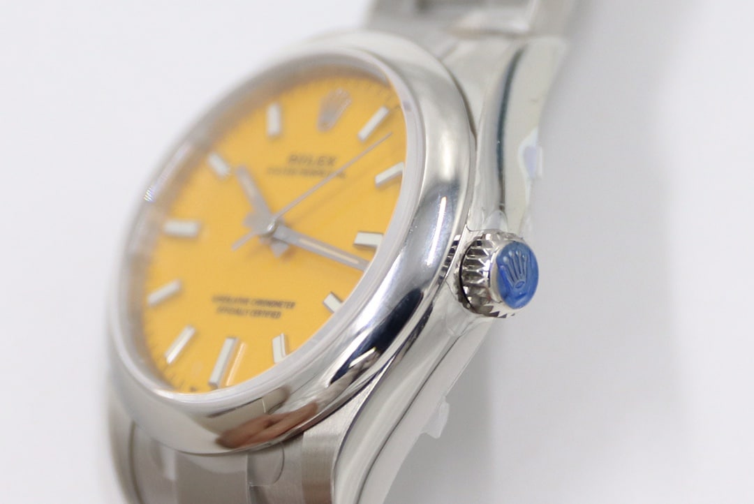Rolex classic watch, ew Oyster Perpetual watch, front live photo