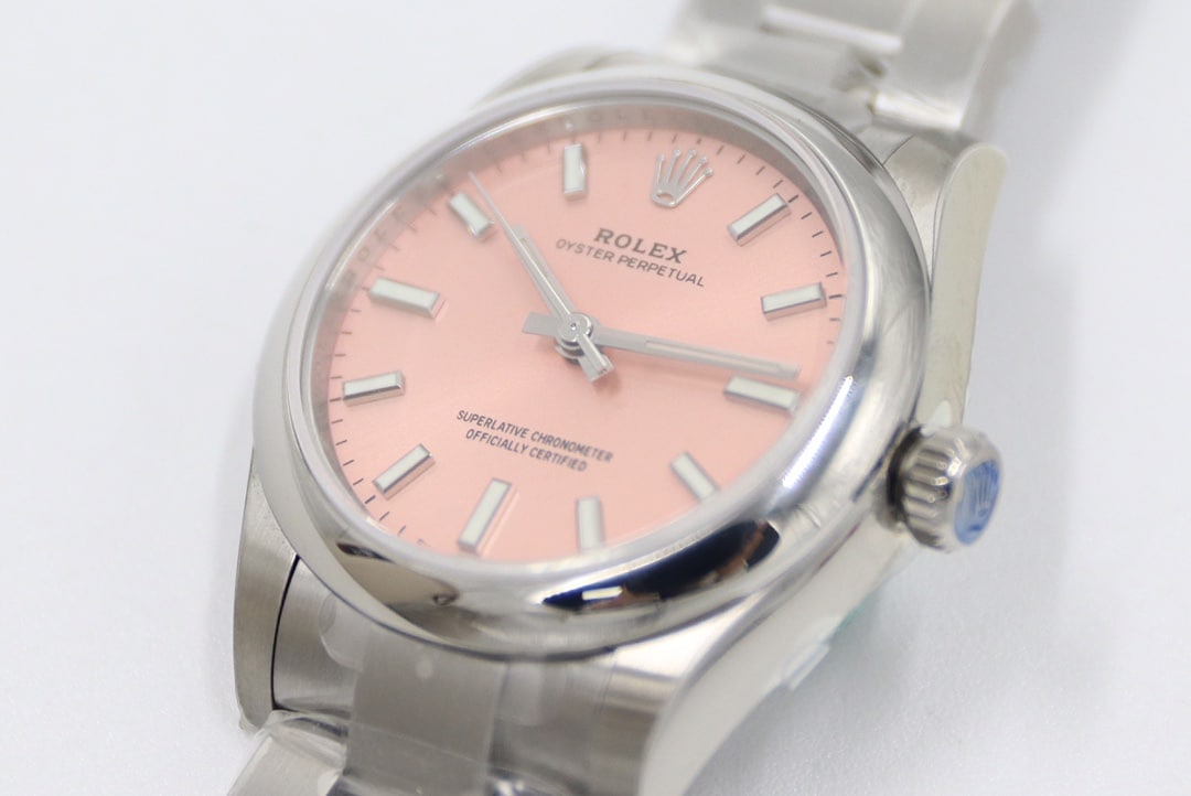 Rolex classic watch, ew Oyster Perpetual watch, front live photo