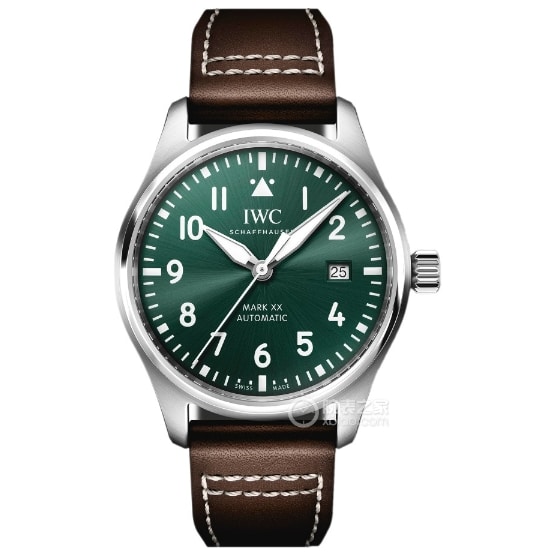 V7 Pilot Universal Watch Men's Green Plate Belt Model IW328205