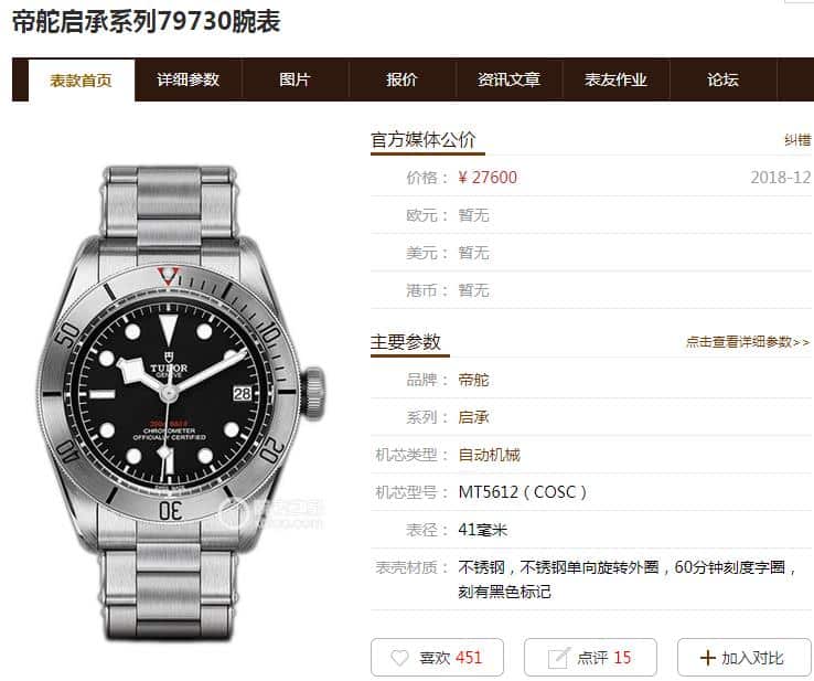 ZF Tudor Enlightenment Series 79730 Watch Real vs. Fake Review Price Chart