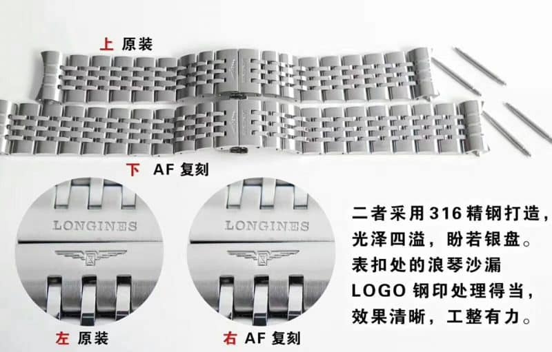 AF Longines founder L2.821.4.11.6replica watch authenticity evaluation watch chain diagram