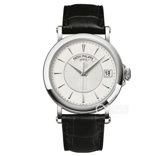 3K Classic Patek Philippe collectible watches Silver White Plate Belt Model 5153G-010