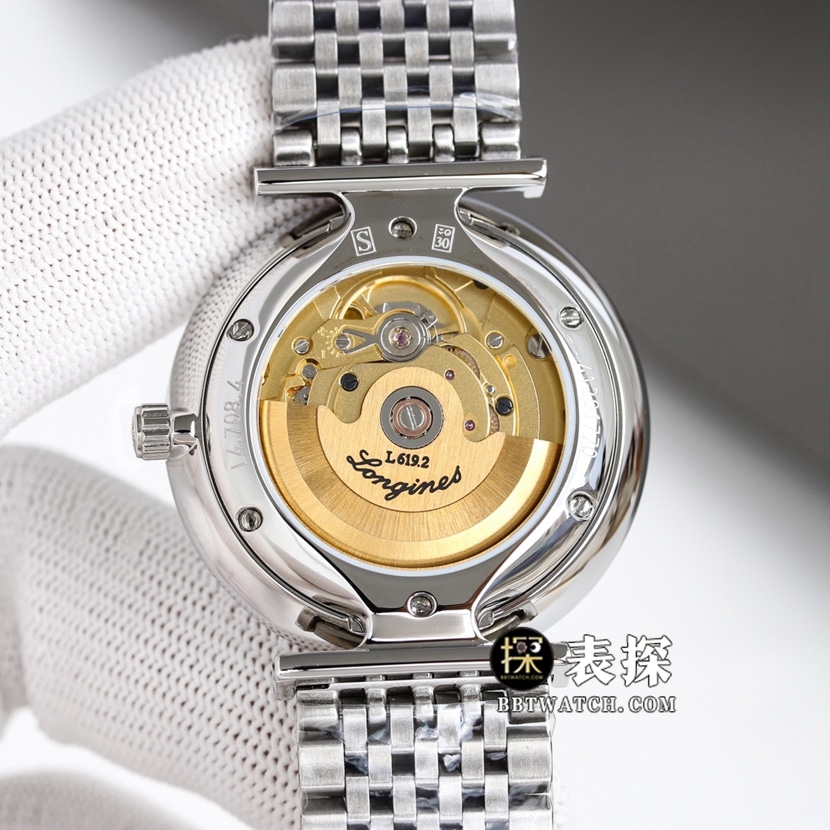 Jialan Longines 1:1replica watch men's white dialsteel bracelet model L4.918.4.11.6movement picture