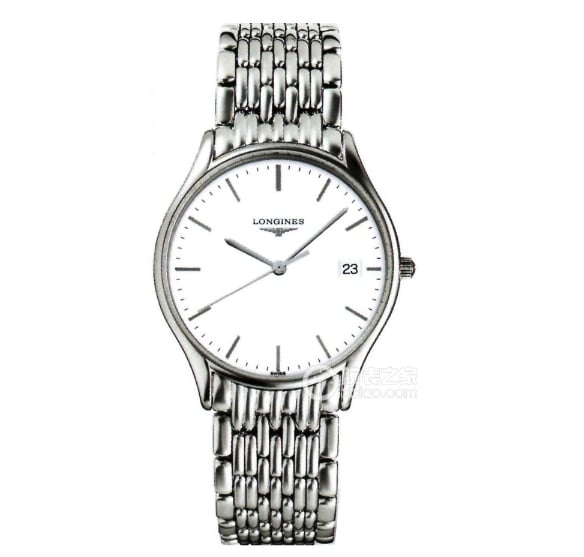 Gala Longines collectible watches Men's White Plate Steel Strap Model L4.918.4.11.6