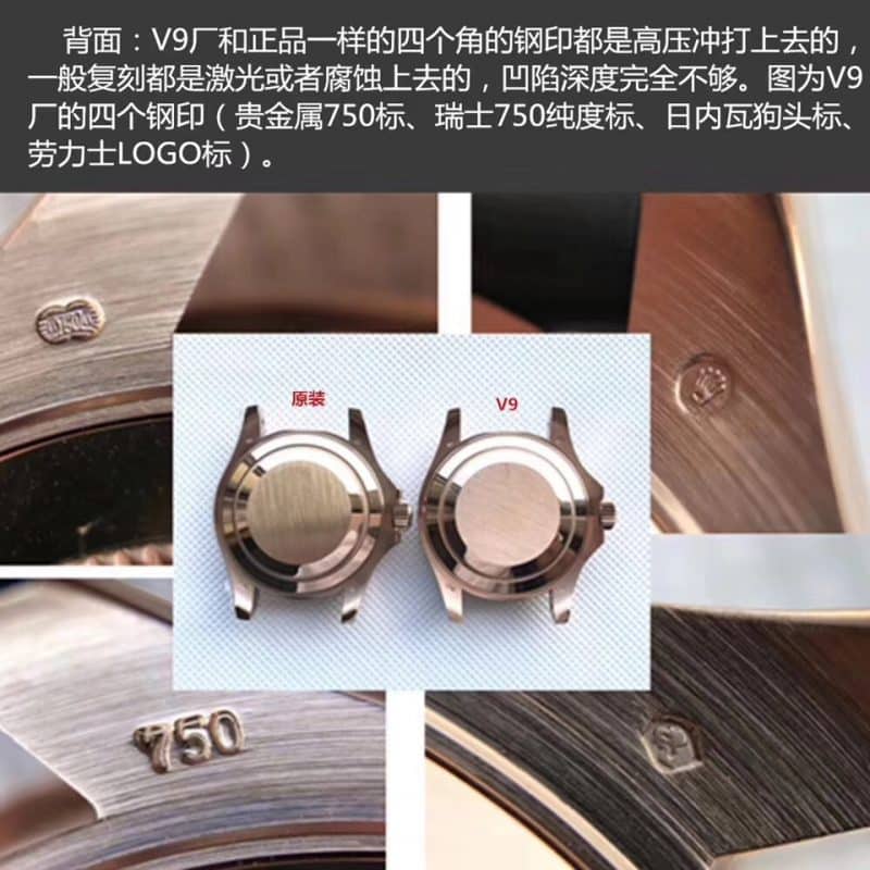V9Rolex Gold Yacht-Master Series 116655 Watch Authenticity and Fake Review Bottom Cover Picture
