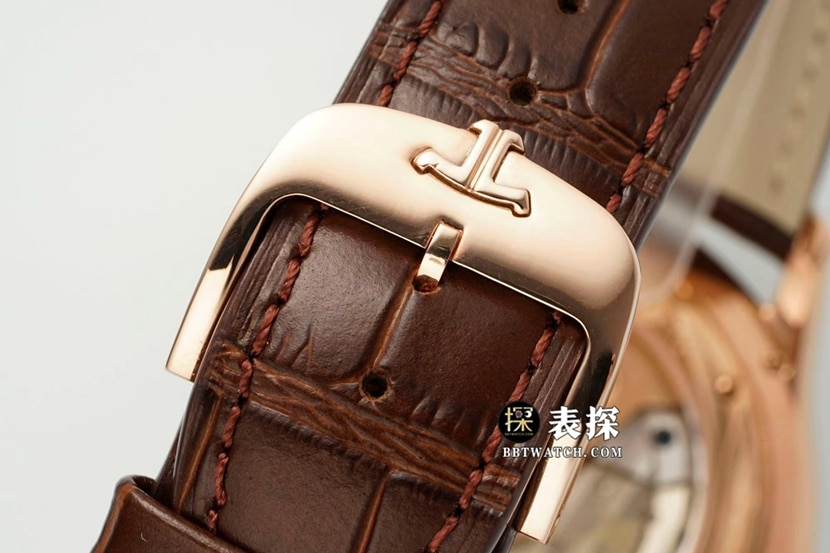 IM master Jaeger-LeCoultre1:1replica watch men's eggshell yellow plate rose goldleather strap model 1232510clasplive photos