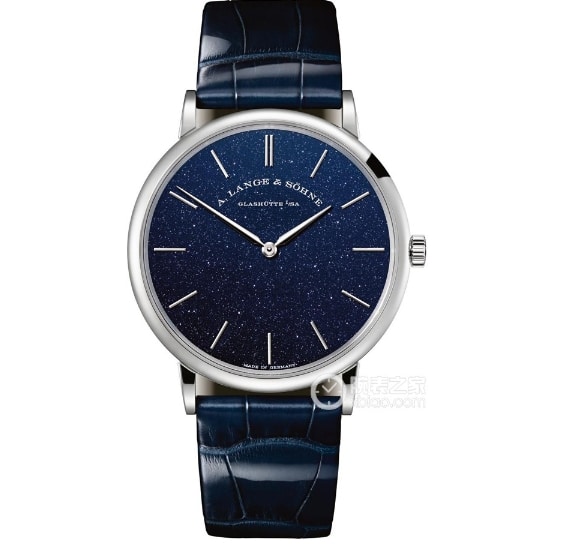 F8 Saxony Lange collectible watches Blue Plate Belt Model 205.086
