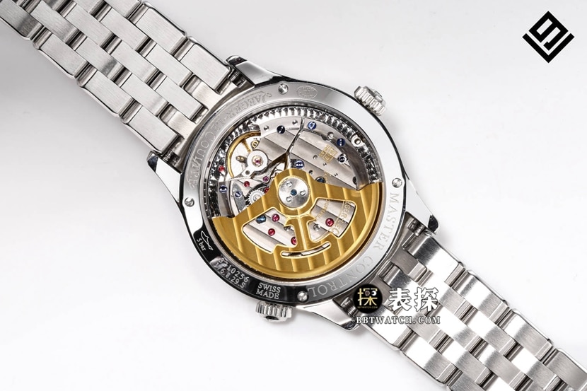V9 Master Jaeger-LeCoultre1:1replica watch silver dialsteel bracelet model 1428121caseback live photo