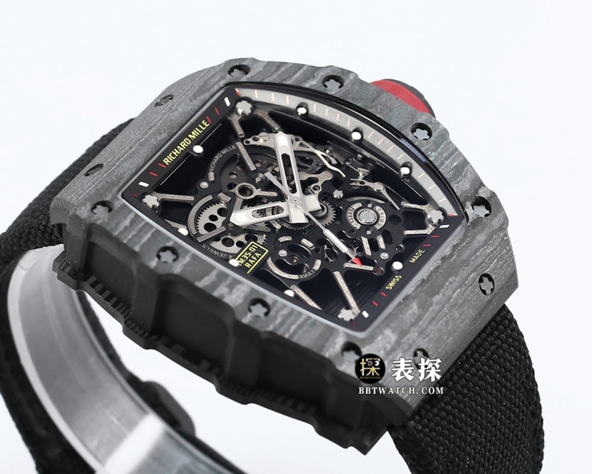 BBR RM 35-01Richard Mille1:1replica watch men's black dial black Velcro braceletfront live photo