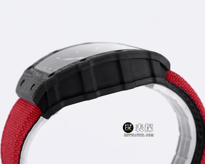 BBR RM 35-01Richard Mille1:1replica watch men's black dial red Velcro bracelet side live photo