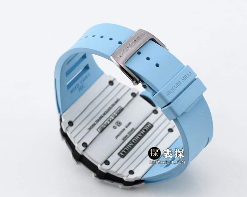 BBR RM 35-01Richard Mille1:1replica watch men's black dial blue rubber style braceletlive photos