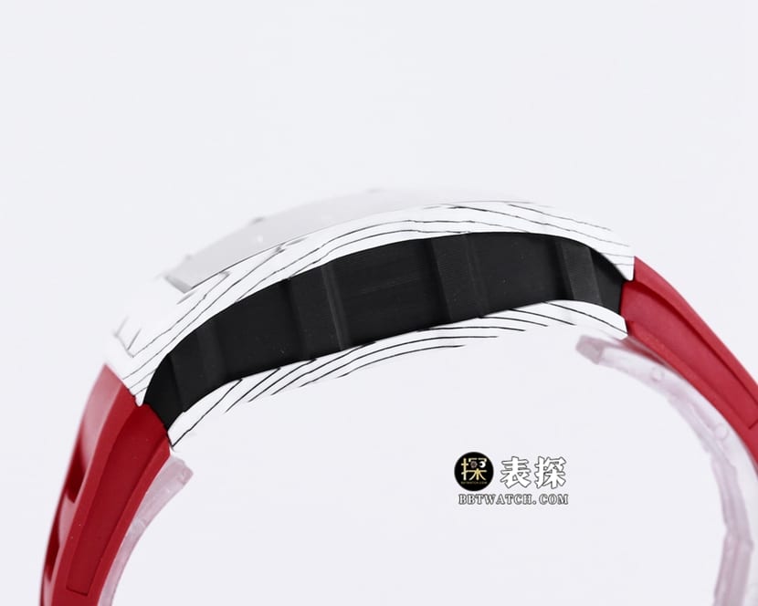 BBR RM 35-01Richard Mille1:1replica watch men's black dial red rubber style side live photo
