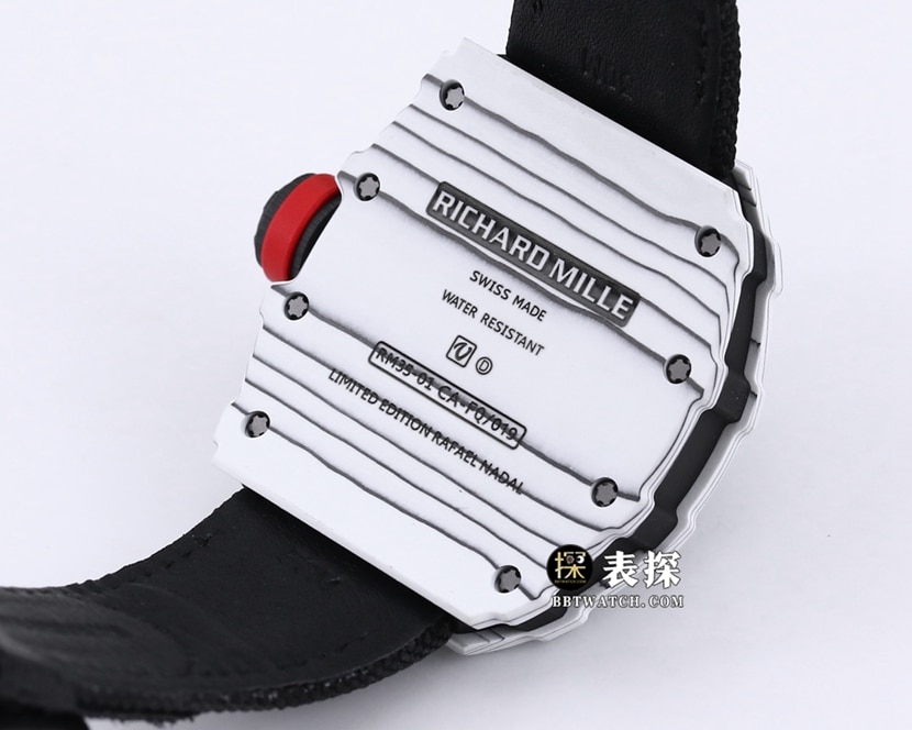 BBR RM 35-01Richard Mille1:1replica watch men's black dial black Velcro braceletcaseback live photo