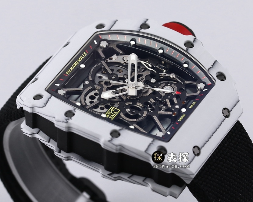 BBR RM 35-01Richard Mille1:1replica watch men's black dial black Velcro braceletfront live photo