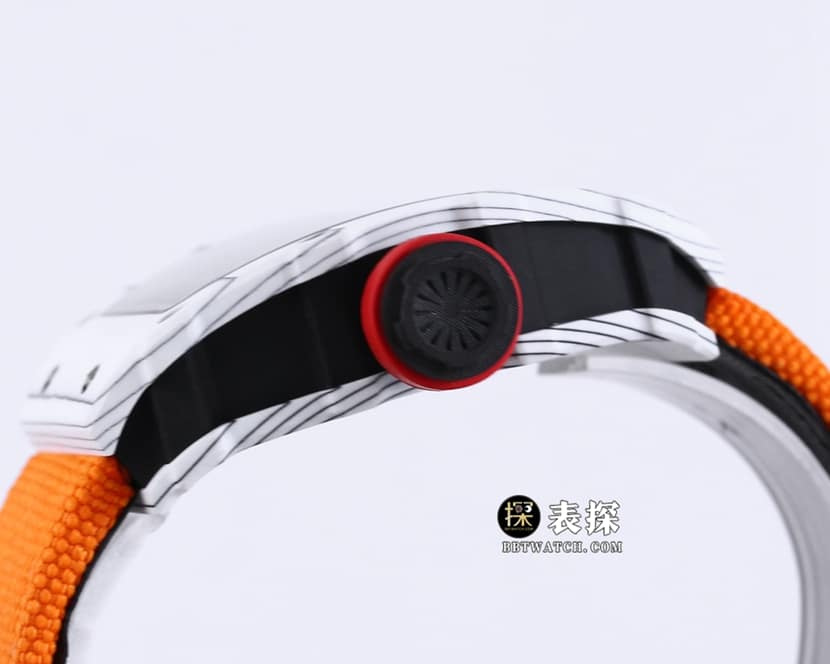 BBR RM 35-01Richard Mille1:1replica watch men's black dial orange Velcro bracelet side live photo