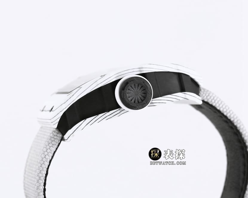 BBRRM 35-01Richard Mille1:1replica watch men's black dial gray Velcro bracelet side live photo