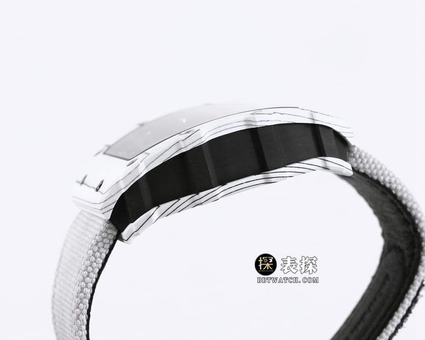 BBRRM 35-01Richard Mille1:1replica watch men's black dial gray Velcro bracelet side live photo