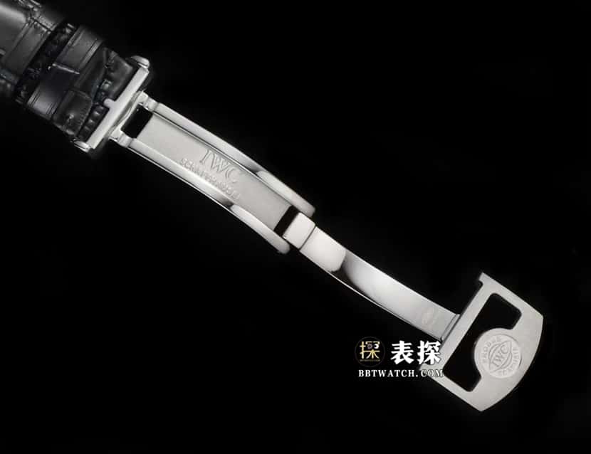 Portuguese IWC1:1replica watch men's silver white dialtourbillonleather strap model clasplive photos