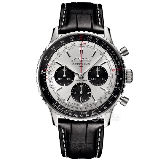 BLS factory Breitling Men's Aviation Chronograph 1 Super A watches silver plate strap models AB0138241G1P1