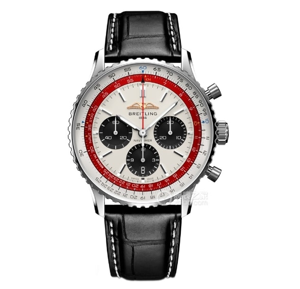 BLS Aviation Chronograph 1 Breitling collectible watches Men's Pale Yellow Disc Belt Model AB01383B1G1P1