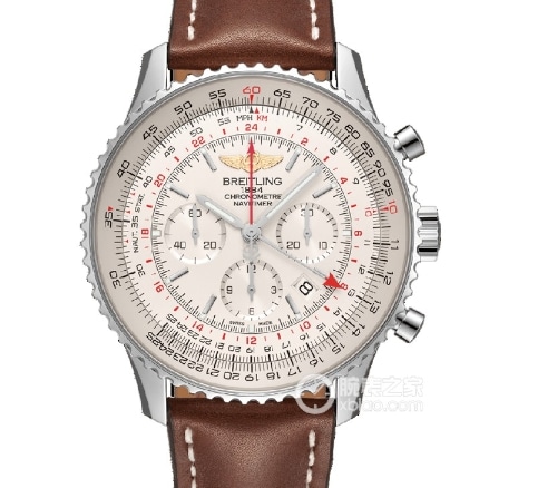 BLS Aviation Chronograph 1 Breitling collectible watches Silver Plate Belt Model AB0139211G1P1