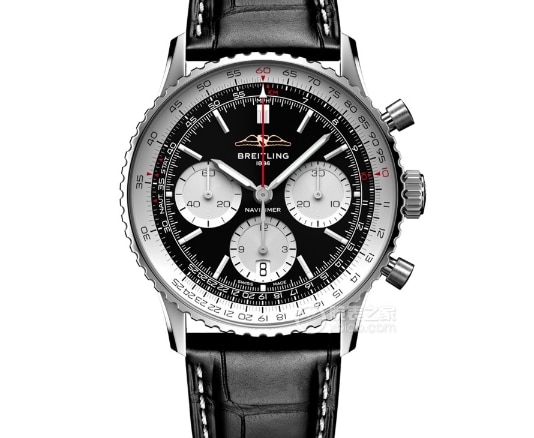 BLS Aviation Chronograph Breitling collectible watches Black Plate Belt Model AB0138211B1P1