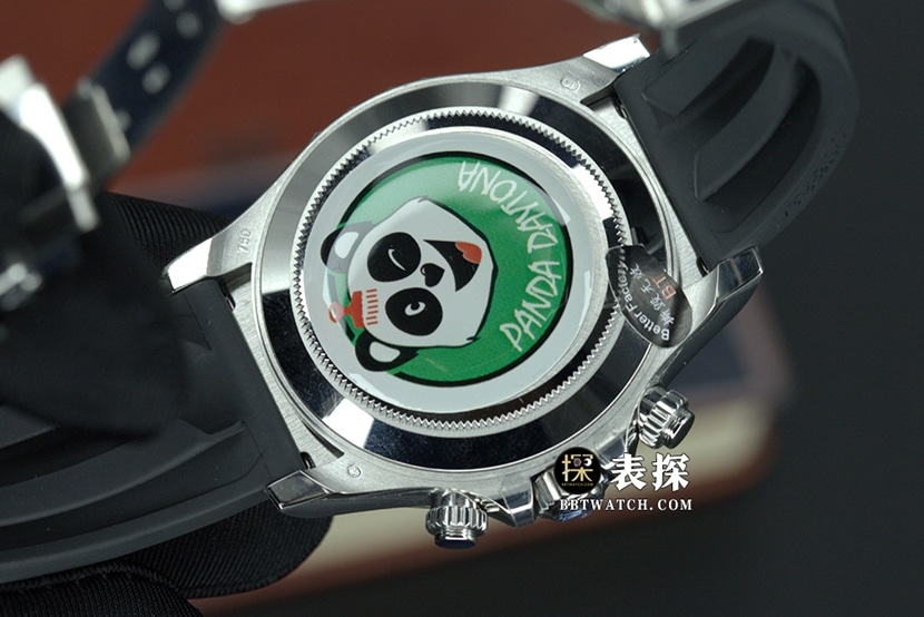 BTDaytonaRolex1:1replica watch lume gray plate rubber model M116519ln-0027caseback live photo