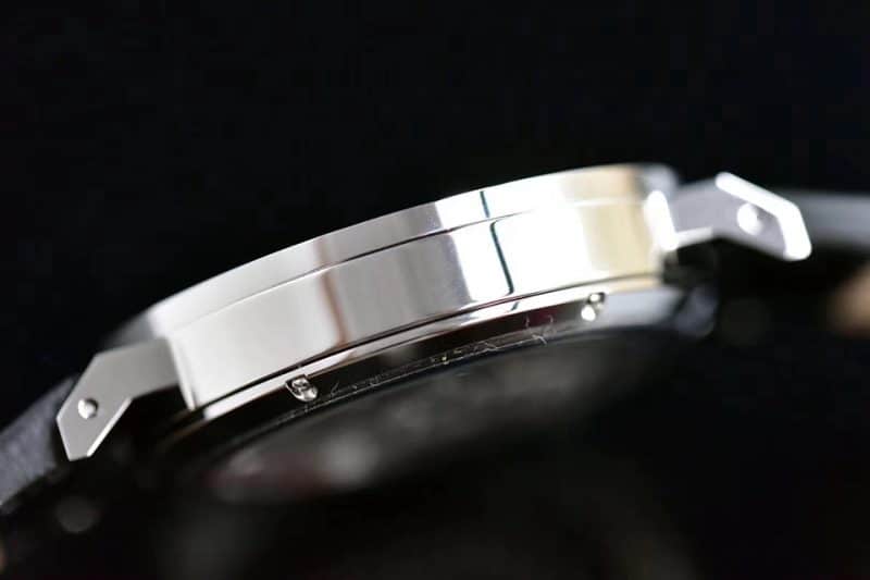 GP Nomos Tangomat Series 601 Watch Authenticity and Fake Review Side View