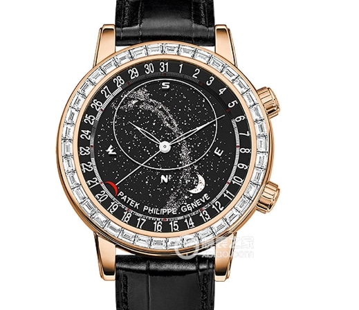 YL Super Complications Timepieces Patek Philippe collectible watches Starry Night Black Plate Belt Model 6102R-001