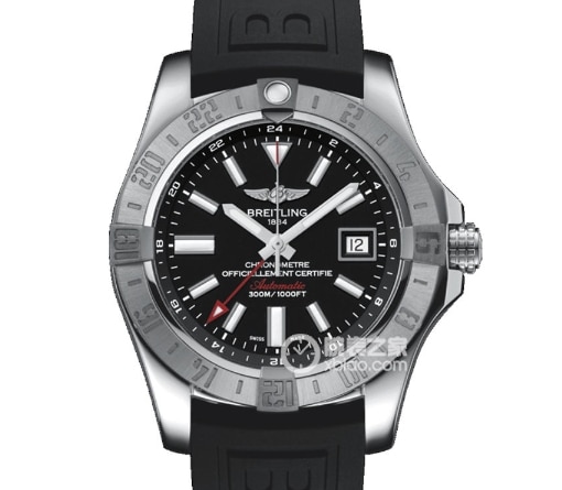 ZF Avenger Breitling collectible watches Luminous Black Disc Rubber Model V17311101B1W1