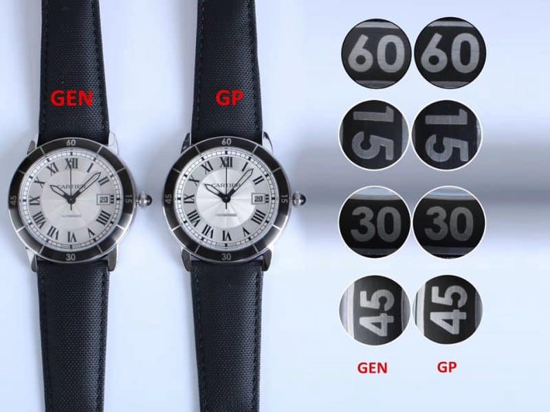 CartierRonde de Cartier series WSRN0002replica true and false comparison evaluation date display chart