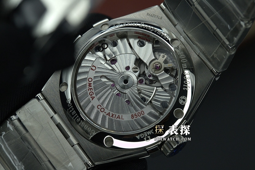 VS Constellation Omega1:1replica watch black dialsteel bracelet model 123.10.38.21.01.001caseback live photo