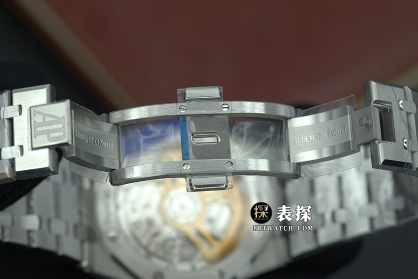 APS factory Royal OakAudemars Piguet1:1replica watch black dialsteel bracelet model 15500ST.OO.1220ST.03clasplive photos