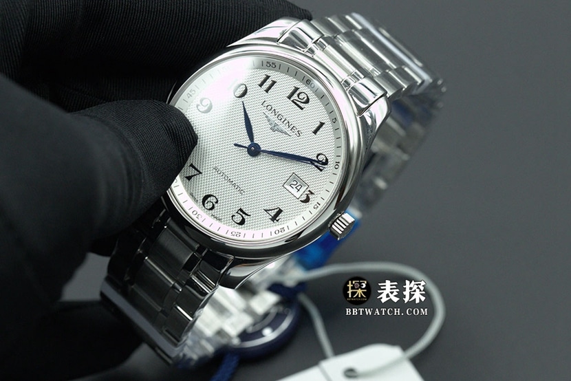 KY factory watch traditional Longines1:1replica watch silver dialsteel bracelet model L2.793.4.78.6front live photo