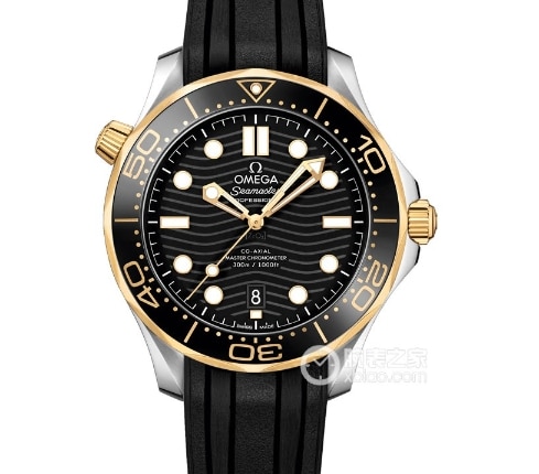 VS factory Seamaster Omega collectible watches luminous black disk ripple pattern rubber models 210.22.42.20.01.001