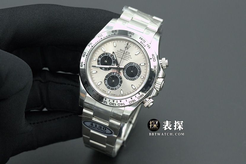 N FactoryDaytonaRolex1:1replica watchlumechronograph stainless steel plate steel bracelet model m126509-0003front live photo