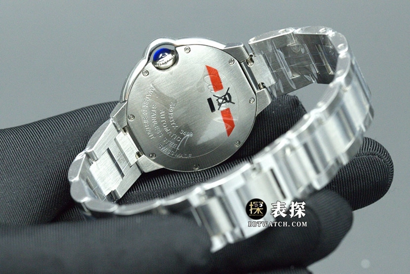 TW factory blue balloon Cartier1:1replica watch pink plate steel bracelet model W6920100caseback live photo