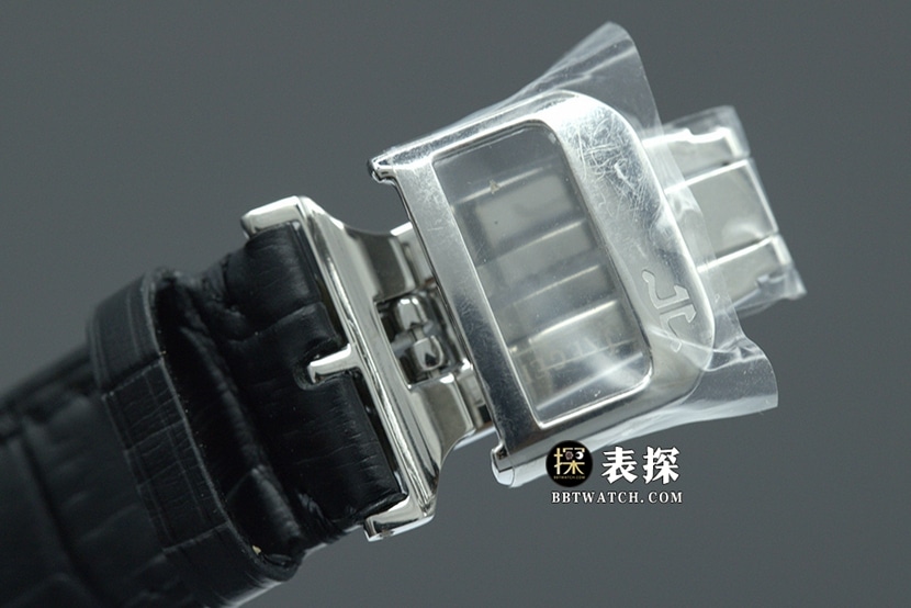 R8 factory master Jaeger-LeCoultre1:1replica watch silver gray plate tourbillonleather strap model 5086420clasplive photos