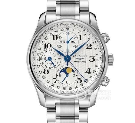 KL factory watchmaking tradition Longines collectible watches silver plate wheat grain decoration pattern blued steel hands steel strap models L2.673.4.78.6