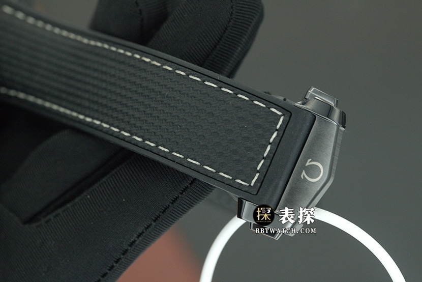 VS Factory Omega Seamaster Watch Black Dial Rubber Strap 215.92.46.22.01.001 Strap Real Photo
