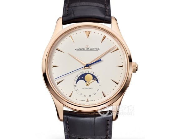 APS factory master Jaeger-LeCoultre collectible watches eggshell yellow disk rose gold moon phase strap models 1362511