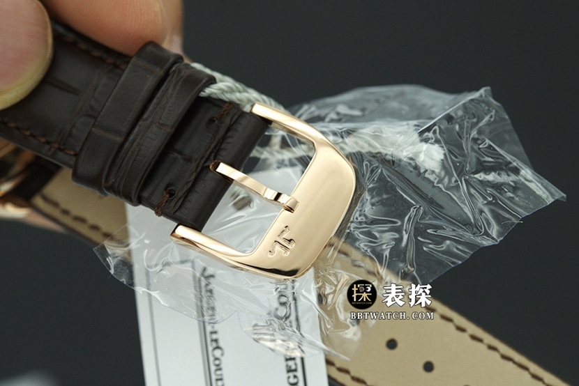 APS factory master Jaeger-LeCoultre1:1replica watch eggshell yellow plate rose goldmoon phaseleather strap model 1362511clasplive photos