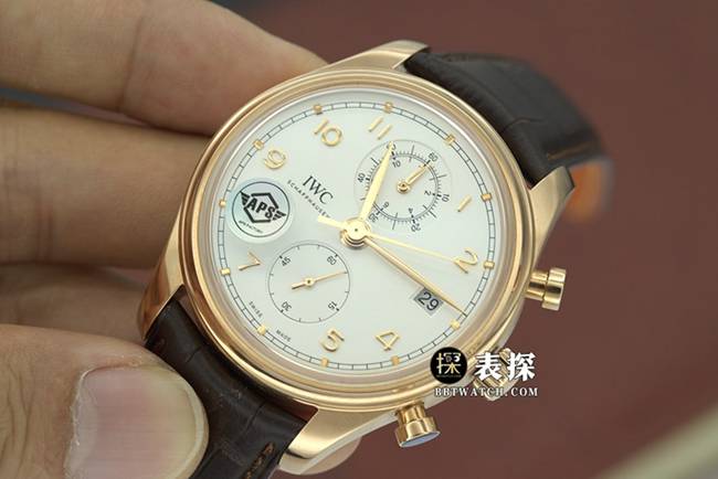 APS factory Portuguese Universal collectible watches silver white panda disk mechanical strap models IW390301