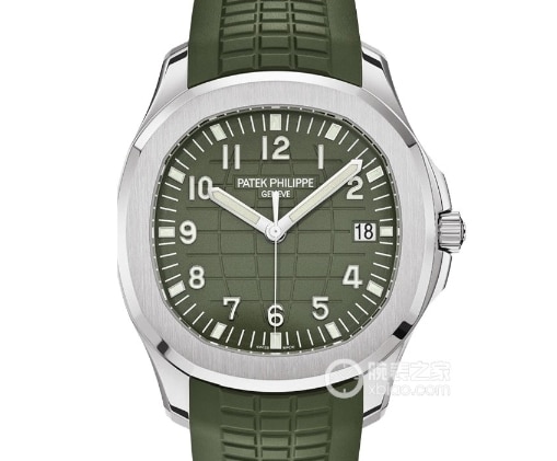 3K AQUANAUT Patek Philippe collectible watches khaki green embossed disk rubber model 5168G-010